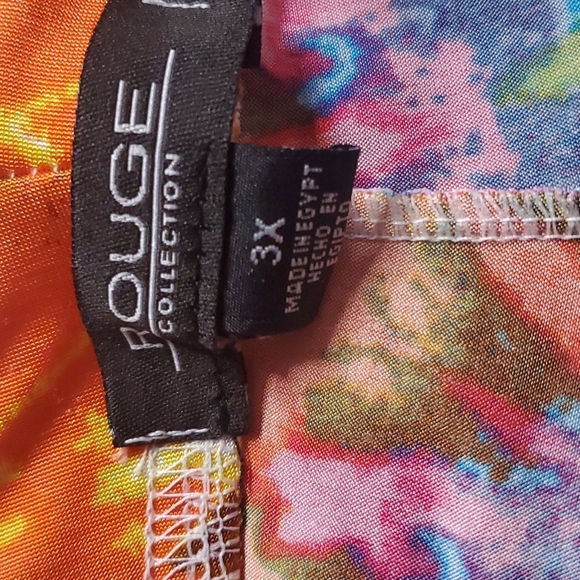 Rouge Collection Tie Dye Rainbow Leggings - Picture 4 of 4